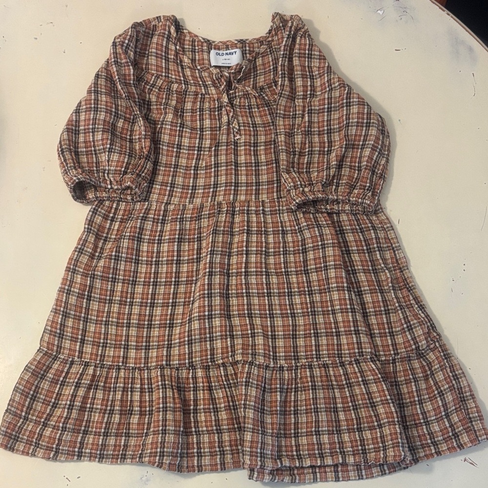 Old Navy Girls Plaid Dress, 10-12 - Picture 3 of 6